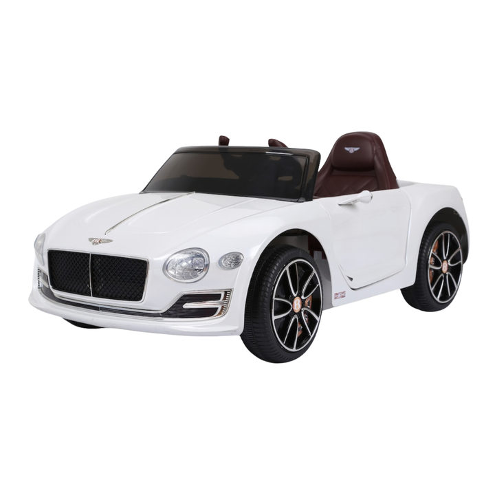 Bentley EXP 12 Elektroauto für Kinder schräg von vorne in Weiß