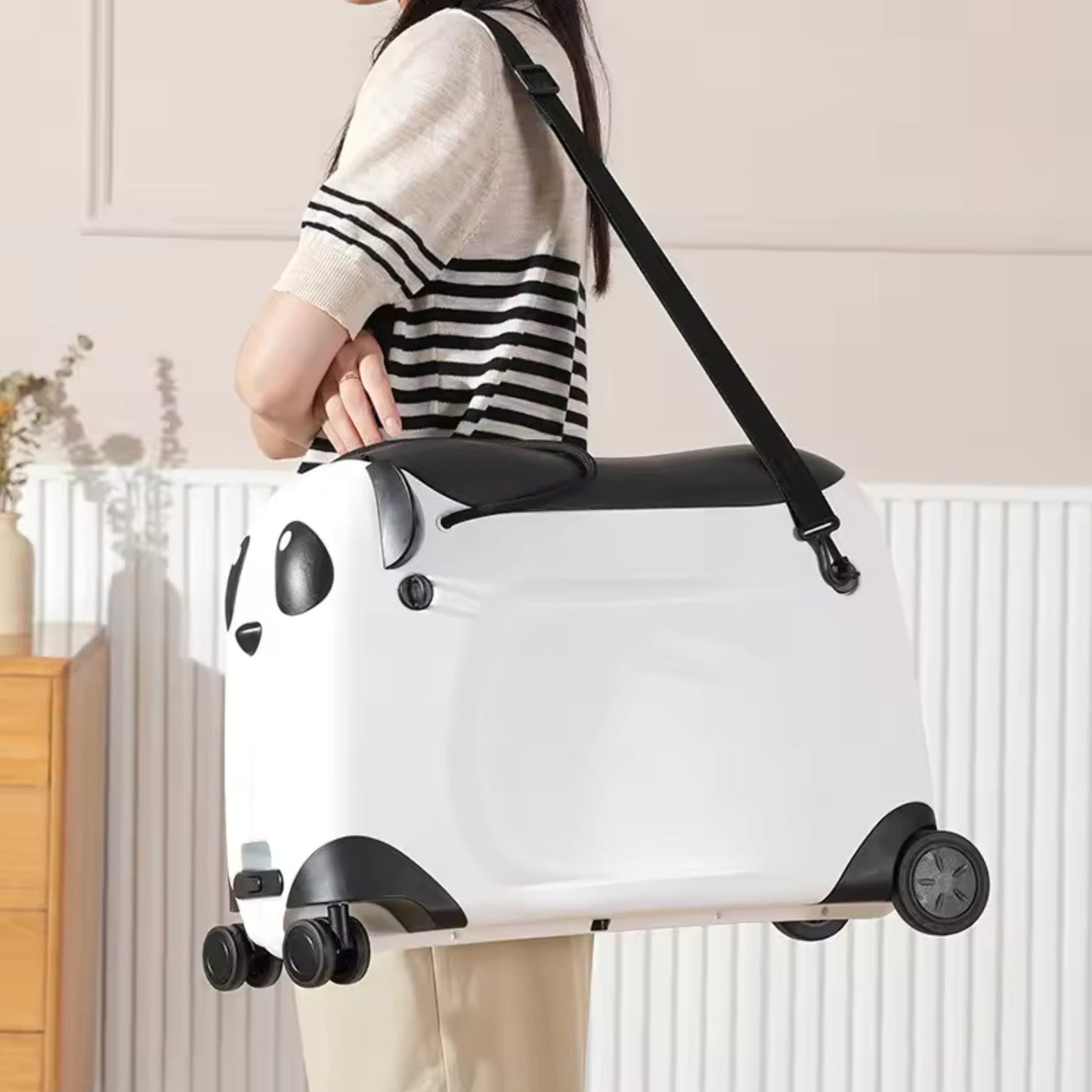 Fahrbarer Kinderkoffer – Panda Edition - Fahrbarer Koffer - Wheelyshop