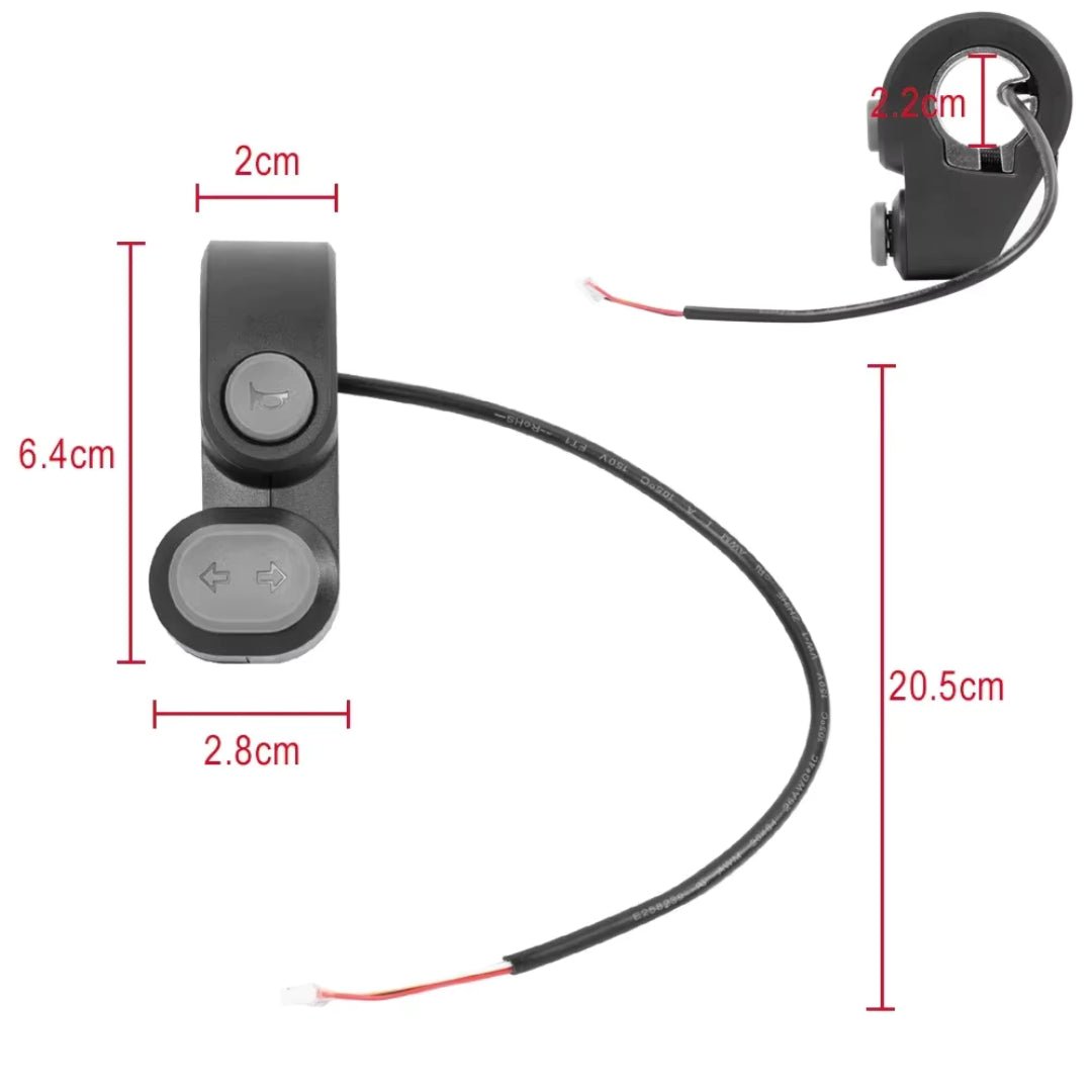 Blinker- & Signalschalter Ninebot G2 - Ersatzteil - Wheelyshop