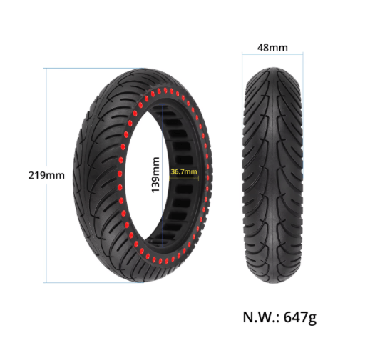 Reifen 8,5 Zoll Semi-Solid Xiaomi - Dot Edition - Ersatzteil - Wheelyshop