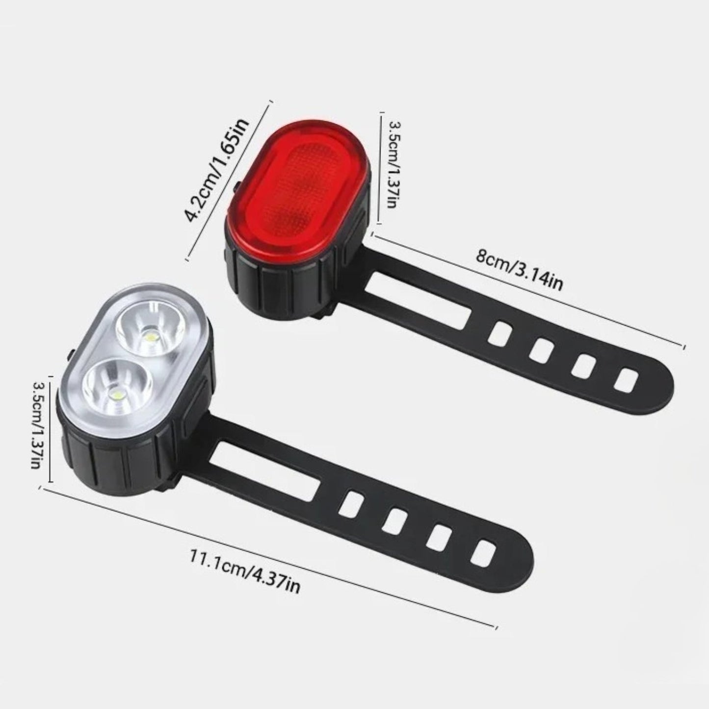 Front- & Rücklicht-Set Fahrrad - Zubehör - Wheelyshop