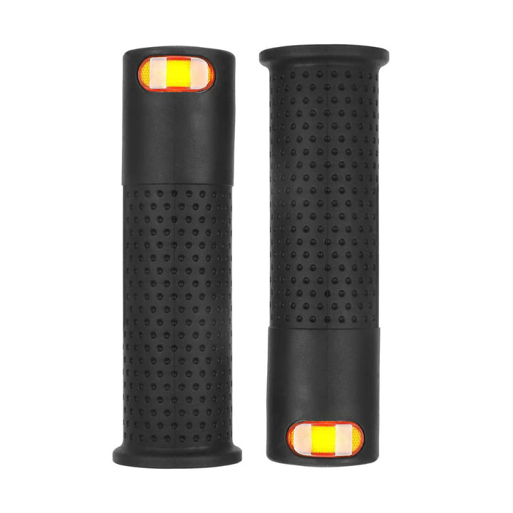 Smarte Gummigriffe mit Blinker in Schwarz, beide Teile