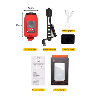 2-in-1 Elektrische Hupe & Frontlicht - Zubehör - Wheelyshop