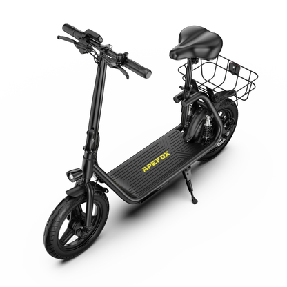APEFOX C14 E-Scooter mit geräumiger Trittfläche und viel Platz für die Füße – Wheelyshop