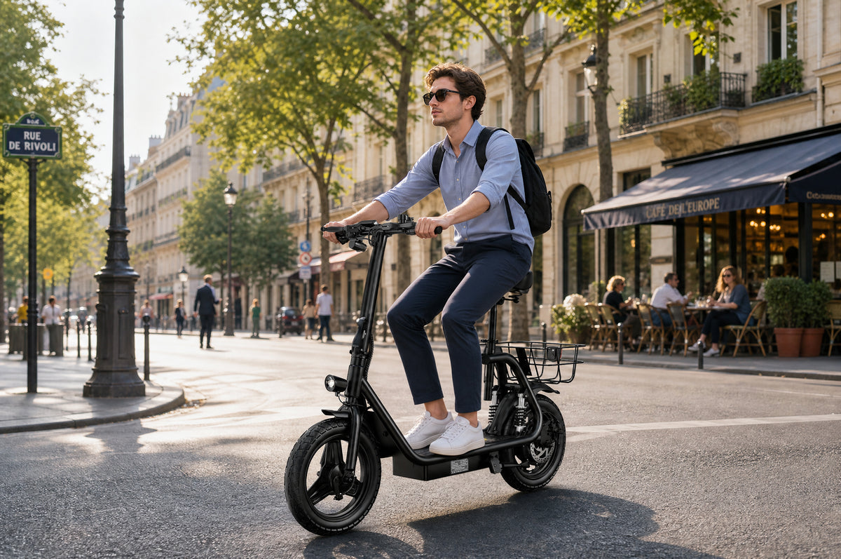APEFOX C14 E-Scooter mit 500 W Motorleistung für bequemes Vorankommen – Wheelyshop