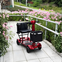 EASWE M10 Elektromobil schräg von vorne in einem Garten
