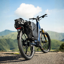ENGWE E26 3.0 PRO Fatbike-E-Bike schräg von vorne auf einer Wiese