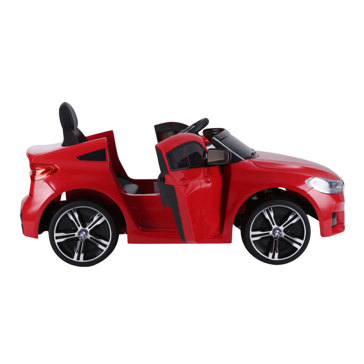 BMW 6GT Elektroauto für Kinder mit geöffneten Türen in Rot