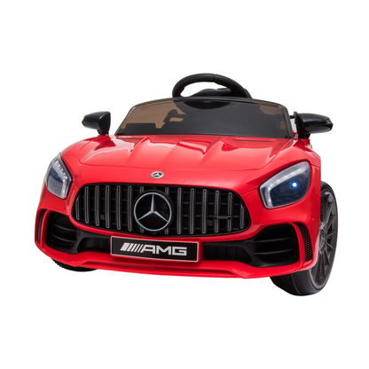 Mercedes AMG GT Elektroauto für Kinder von vorne in Rot