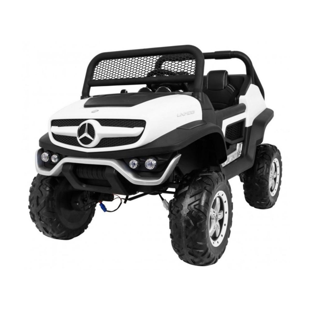 Kinder-Elektroauto Mercedes Benz Unimog Truck mit pannensicheren Reifen – Wheelyshop