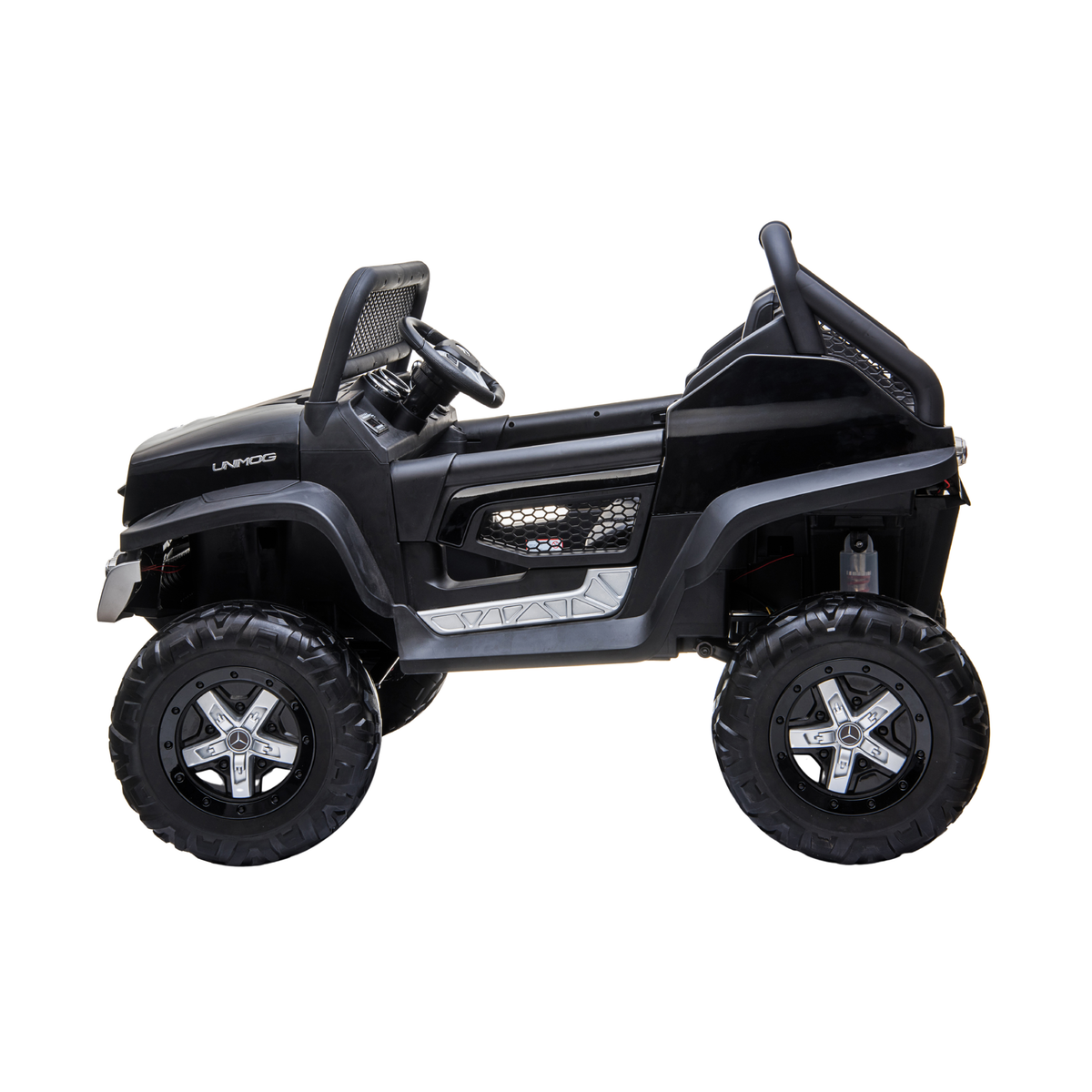 Kinder-Elektroauto Mercedes Benz Unimog Truck mit Ladezeit 8-12 h – Wheelyshop