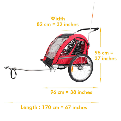 Smarter Kinderfahrradanhänger BT511 - Kinderfahrradanhänger - Wheelyshop