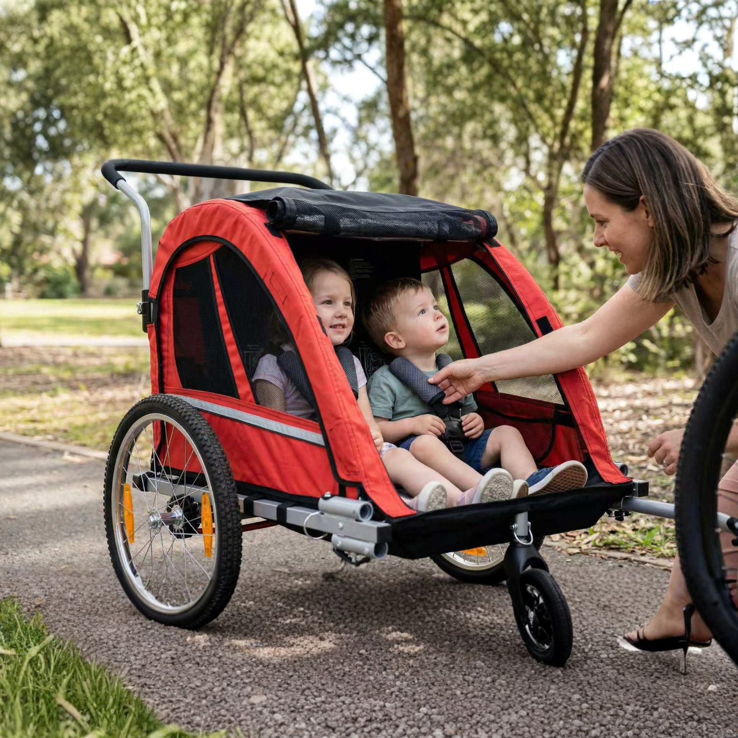 Smarter Kinderfahrradanhänger BT511 - Kinderfahrradanhänger - Wheelyshop