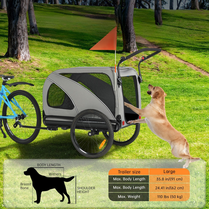 Hundeanhänger Fahrrad 10202NS - Hundeanhänger - Wheelyshop