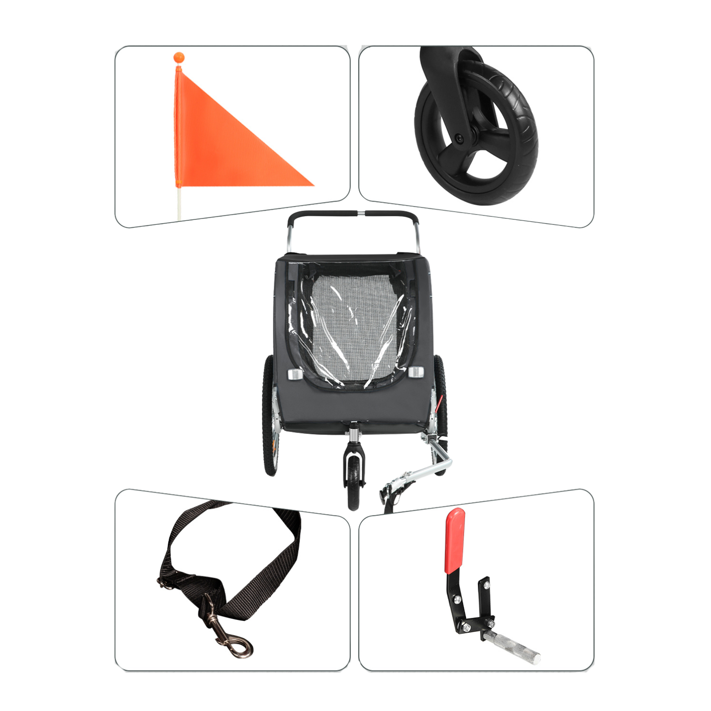 Hundeanhänger Fahrrad 10202B - Hundeanhänger - Wheelyshop