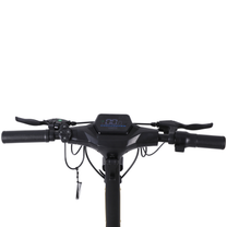 Lenker des Wheely - H7 von vorn mit Display, Bremshebel und Tasten