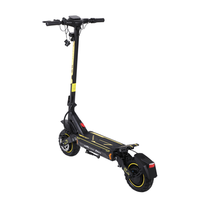 Wheely - H7 E-Scooter schräg von hinten mit Hinterradschutzblech und Rücklicht