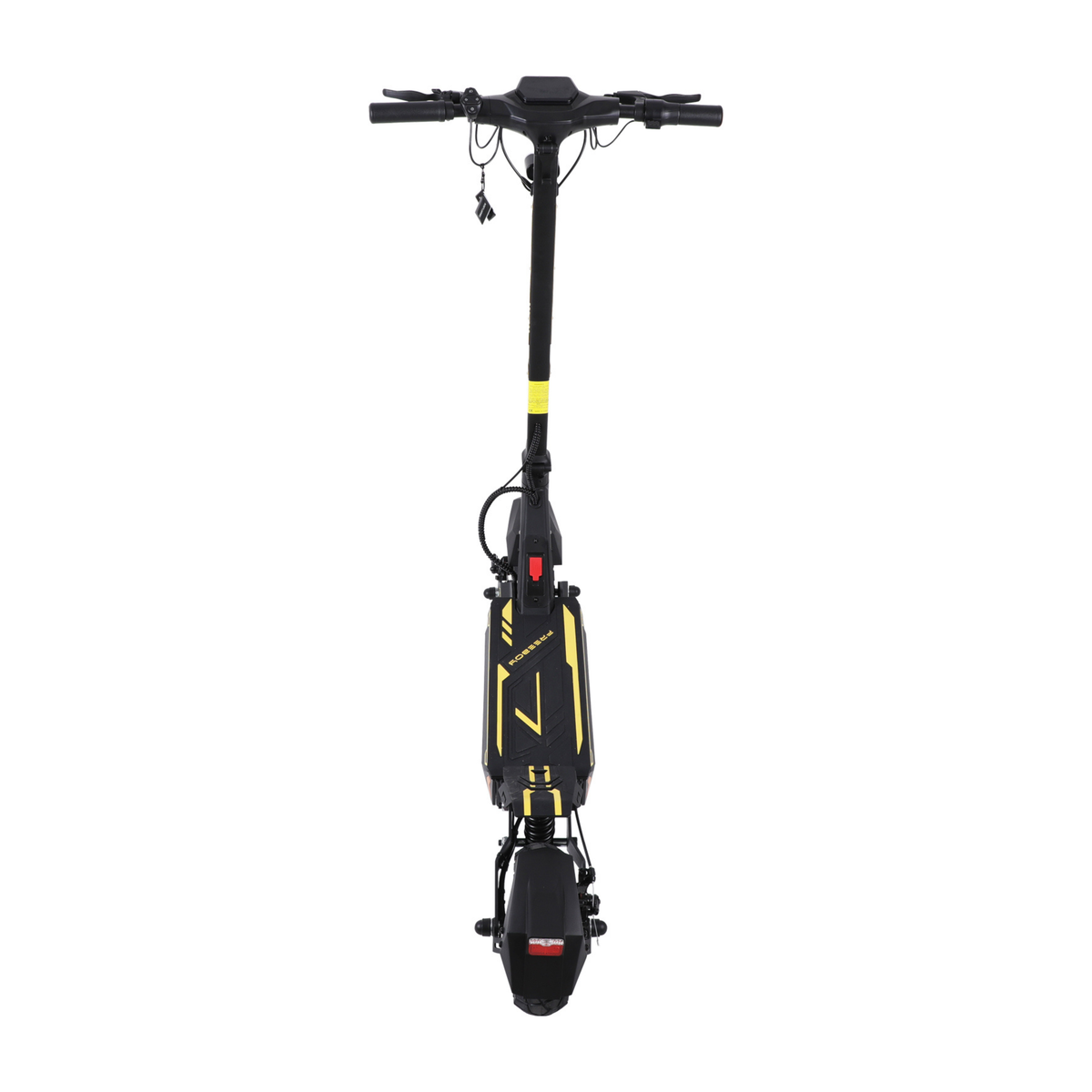 Wheely - H7 E-Scooter direkt von hinten mit Lenker und Hinterradschutzblech