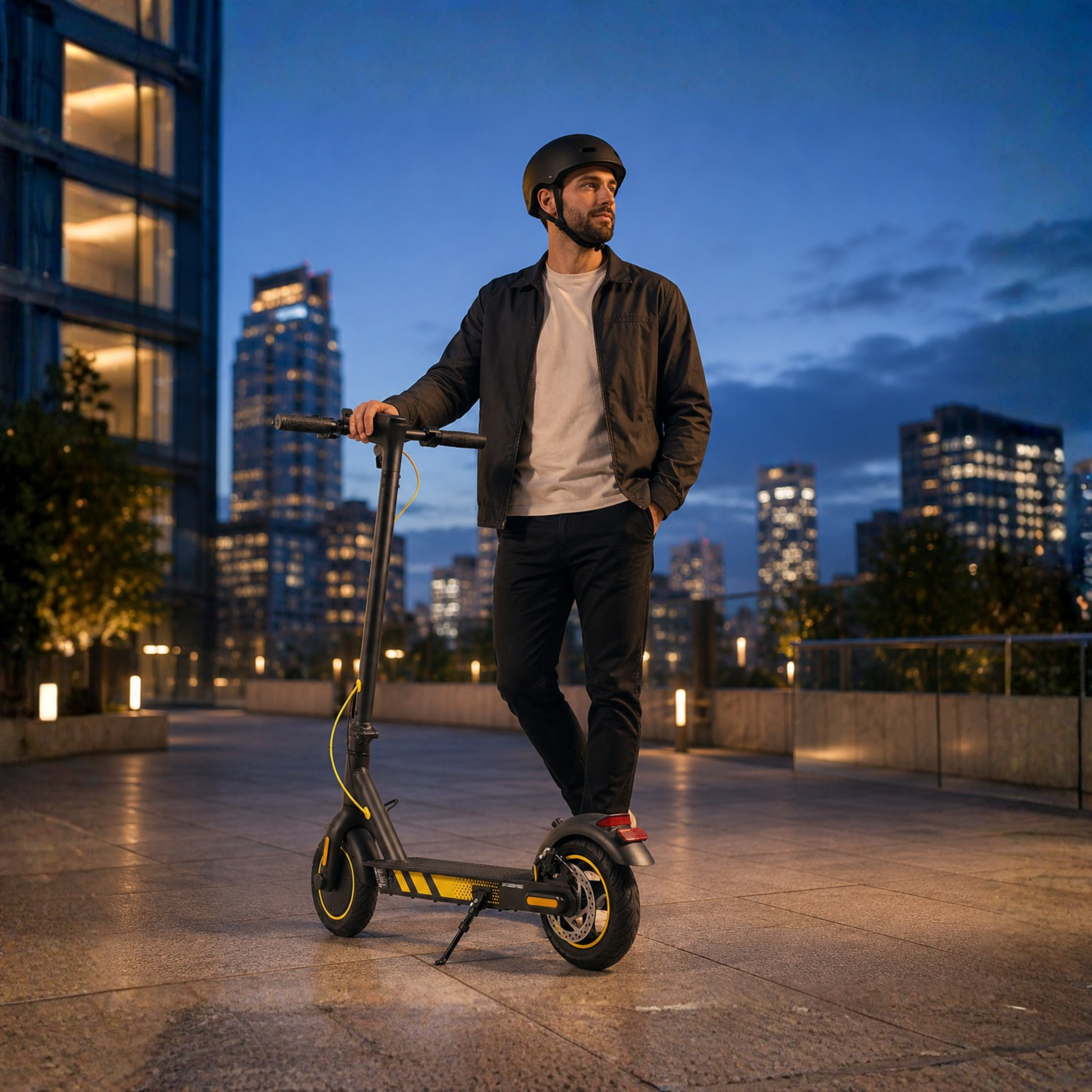 Wheely - J04 elsparkcykel med punkteringsfria solida däck – Wheelyshop