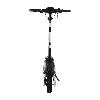 Wheely - J18 E-Scooter direkt von vorn mit Lenker, Scheinwerfer und Vorderrad