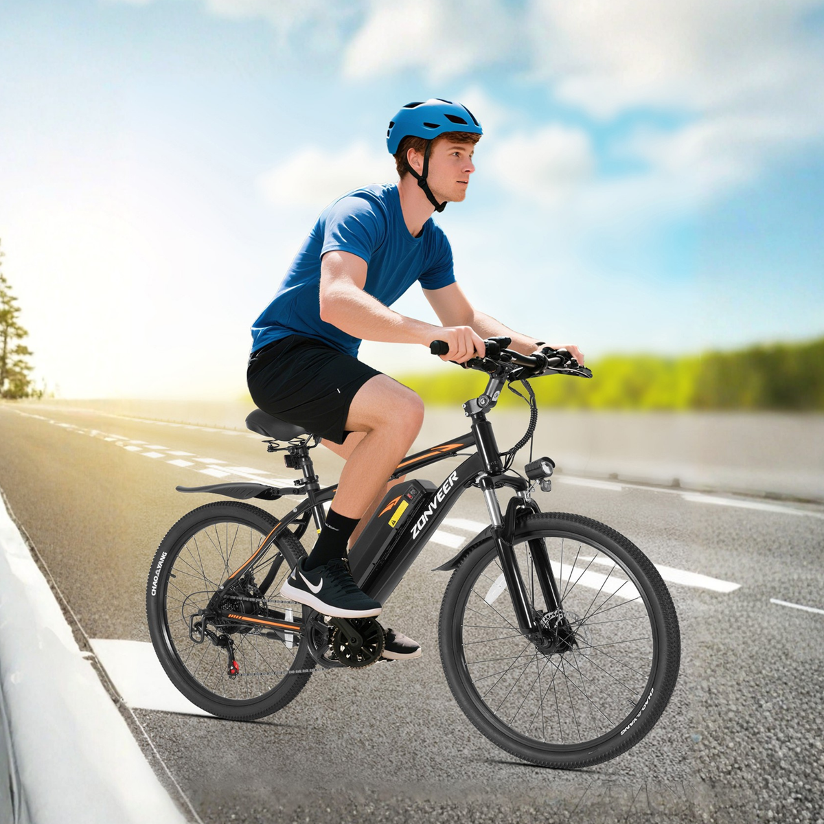 ZONVEER M26 E-Bike mit 26-Zoll-Luftreifen – Wheelyshop