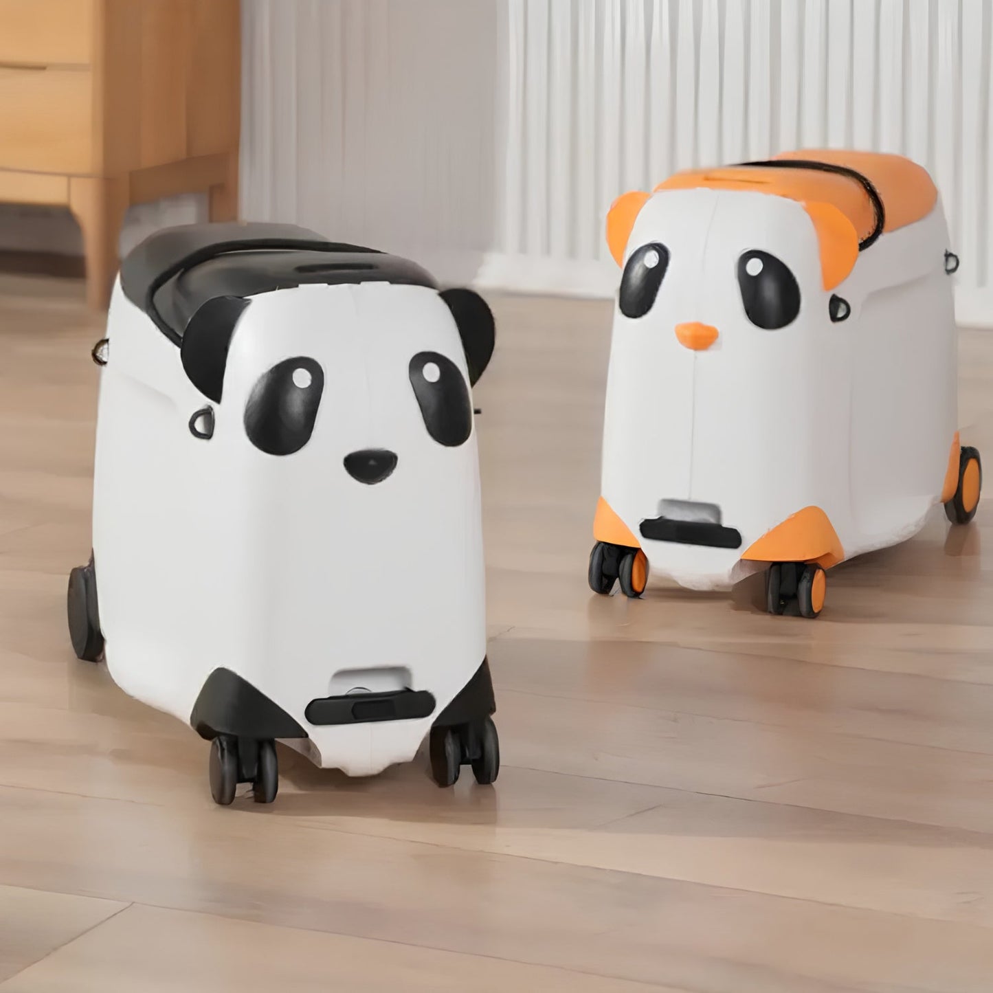 Fahrbarer Kinderkoffer – Panda Edition - Fahrbarer Koffer - Wheelyshop