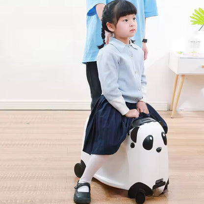 Fahrbarer Kinderkoffer – Panda Edition - Fahrbarer Koffer - Wheelyshop