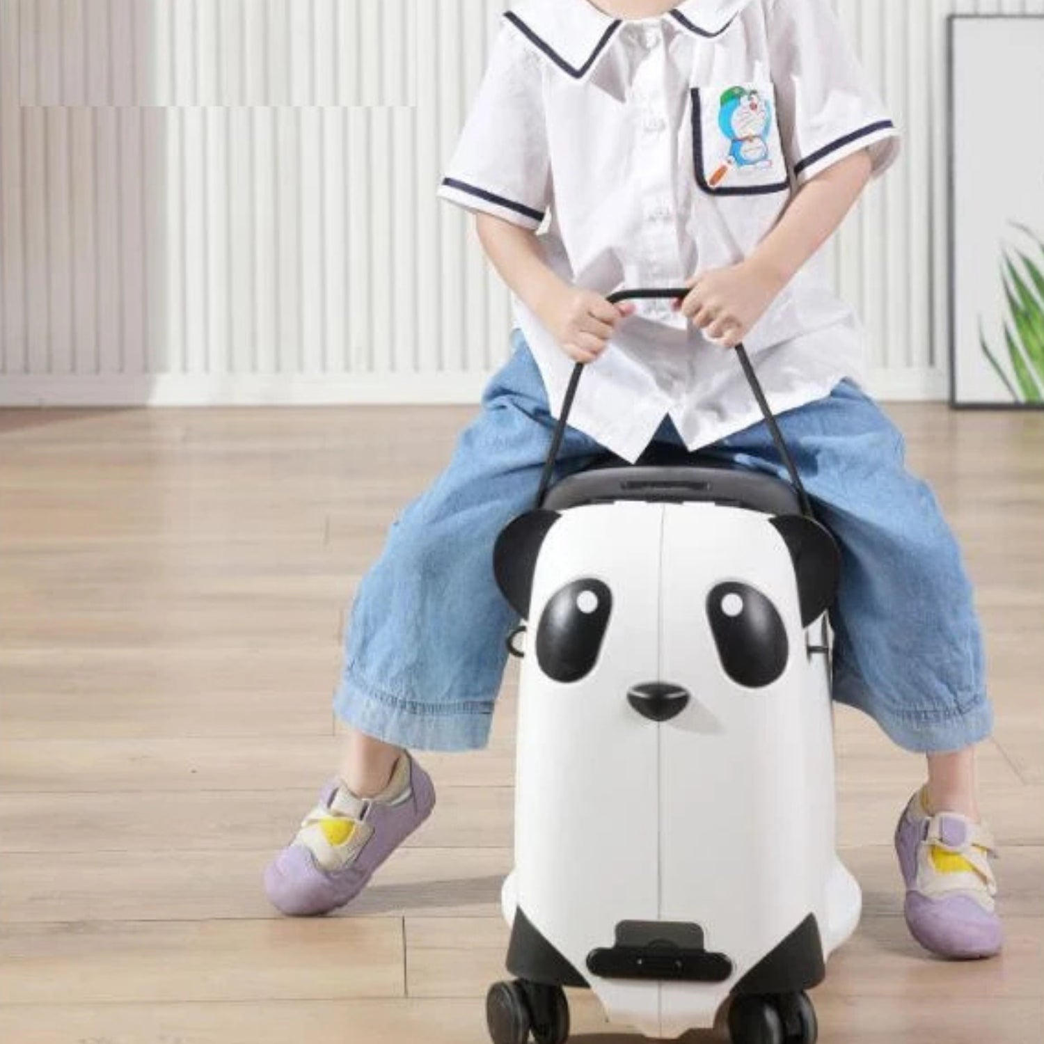Fahrbarer Kinderkoffer – Panda Edition - Fahrbarer Koffer - Wheelyshop