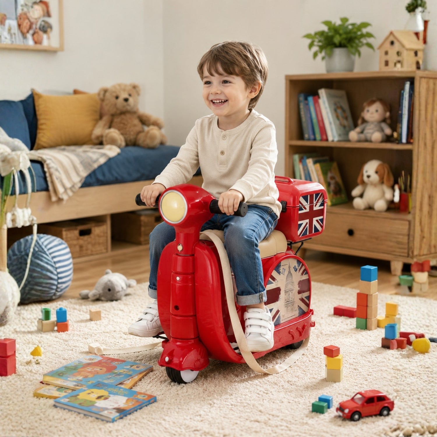 Fahrbarer Kinderkoffer – RideFun Edition - Fahrbarer Koffer - Wheelyshop