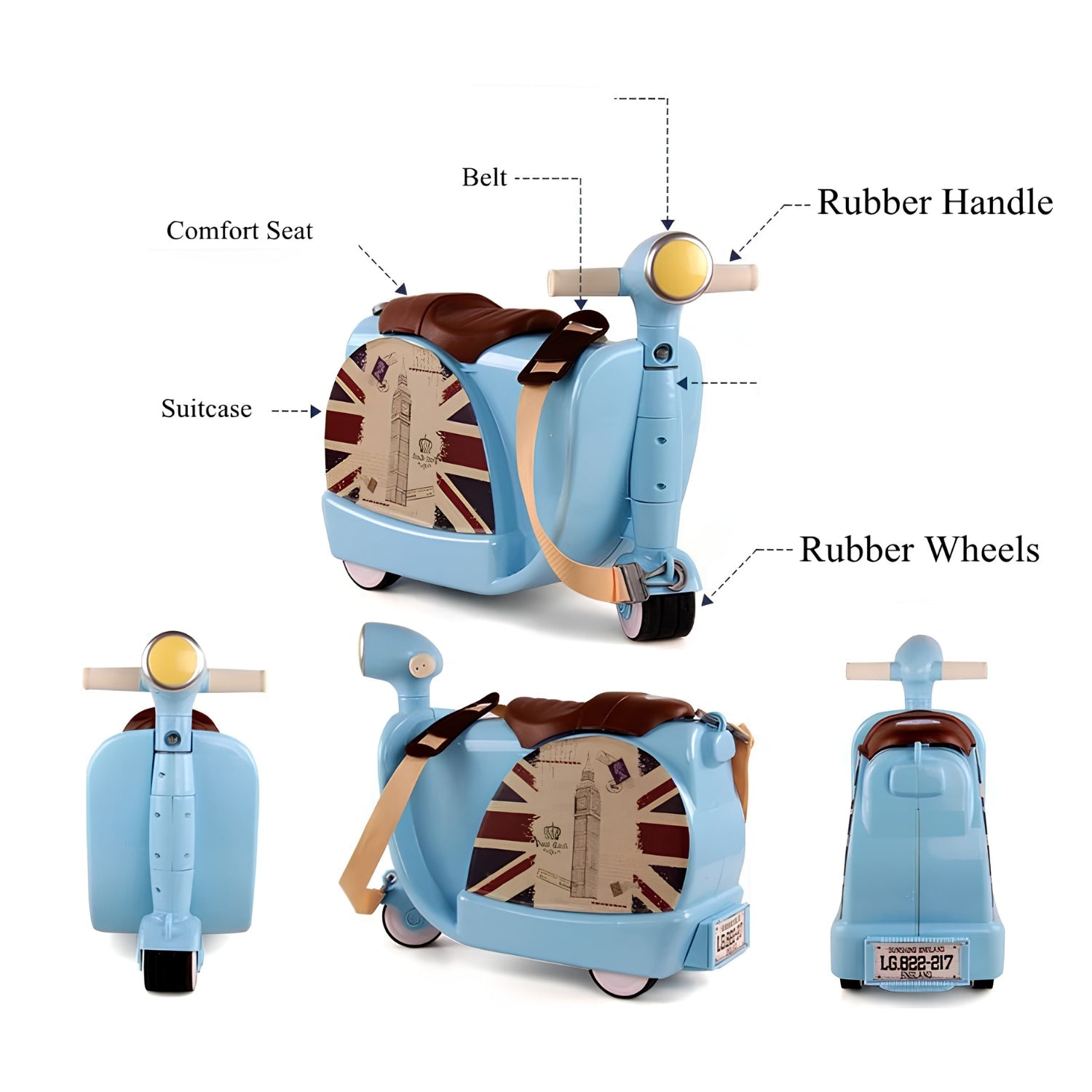 Fahrbarer Kinderkoffer – RideFun Edition - Fahrbarer Koffer - Wheelyshop