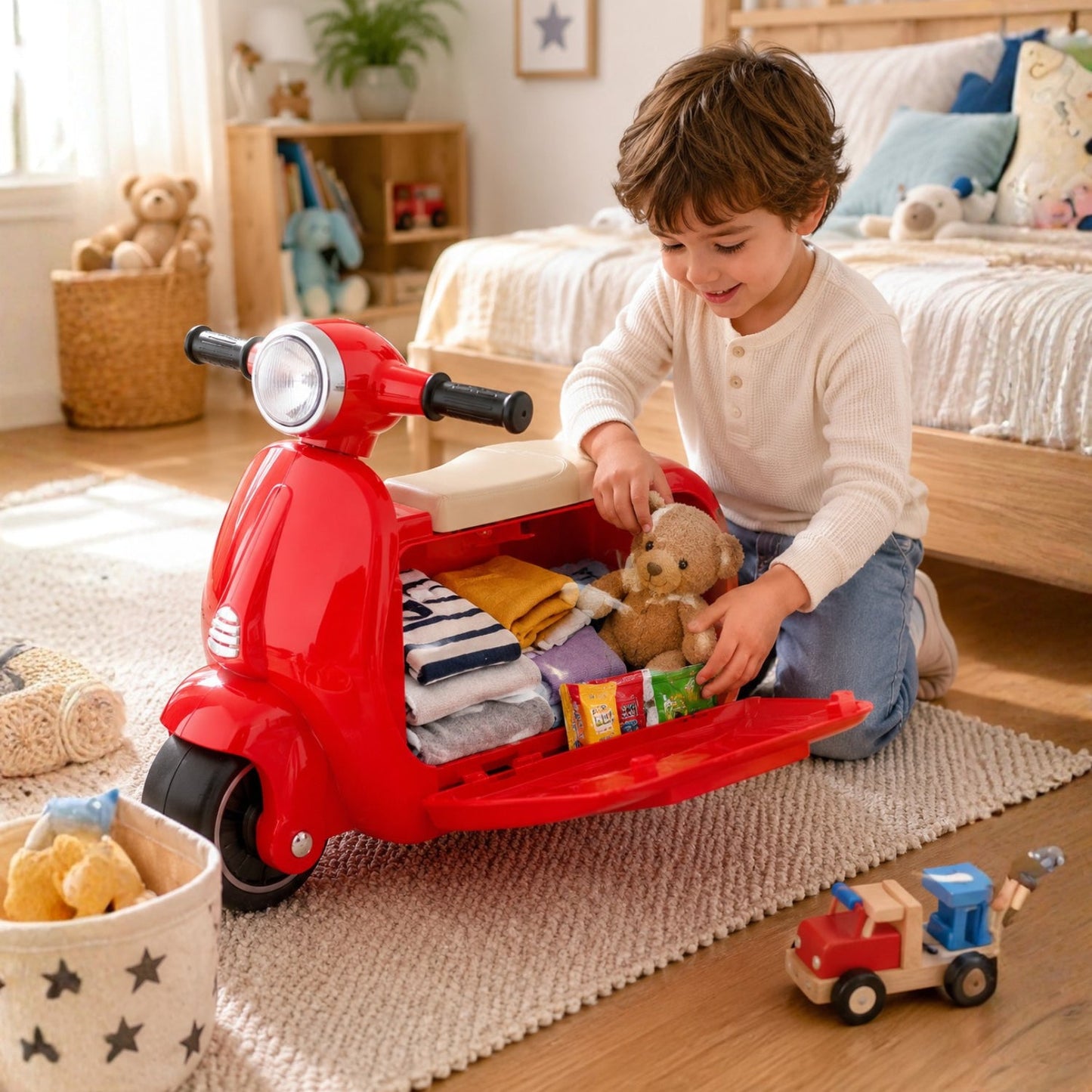 Fahrbarer Kinderkoffer – RideFun Edition - Fahrbarer Koffer - Wheelyshop