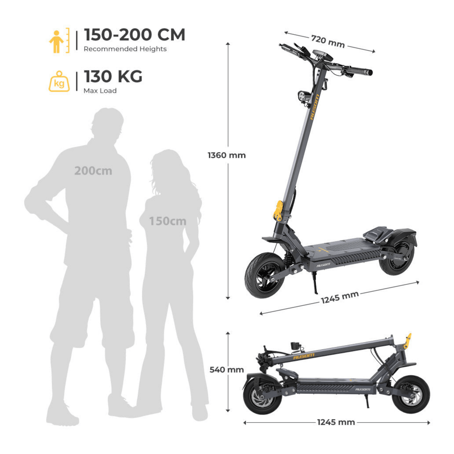 Ausom Gosoul 2 - E-Scooter - Wheelyshop