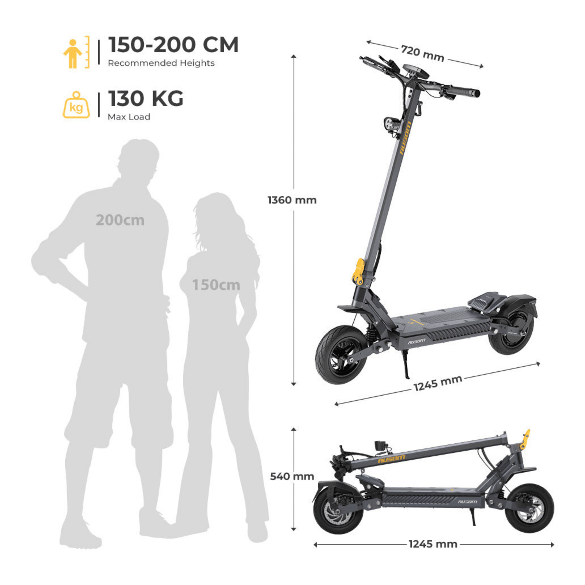 Ausom Gosoul 2 - E-Scooter - Wheelyshop