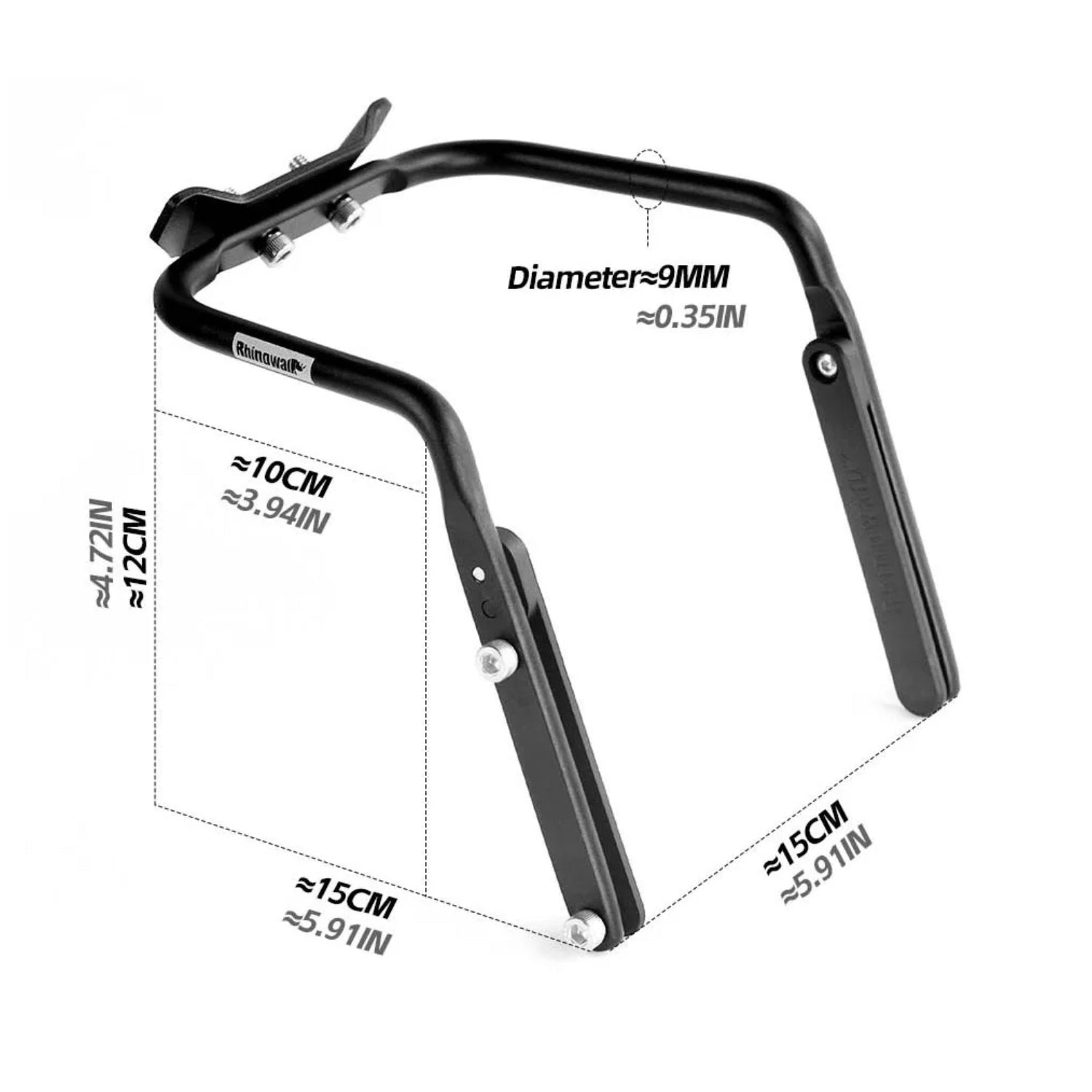 Hintere Sattelstützen-Halterung aus Aluminium für Satteltasche - Zubehör - Wheelyshop