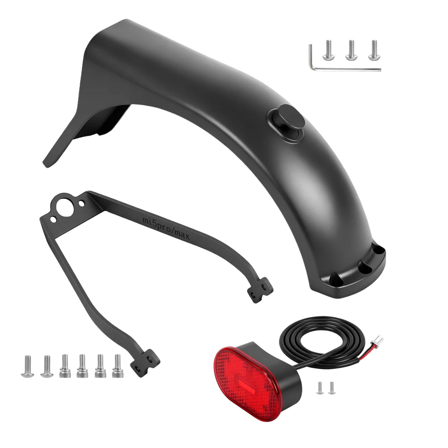 Bakre stänkskärm kit Xiaomi 5 Pro - Reservdel - Wheelyshop