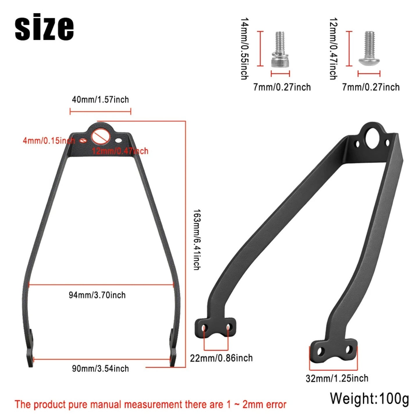 Bakre stänkskärm kit Xiaomi 5 Pro - Reservdel - Wheelyshop