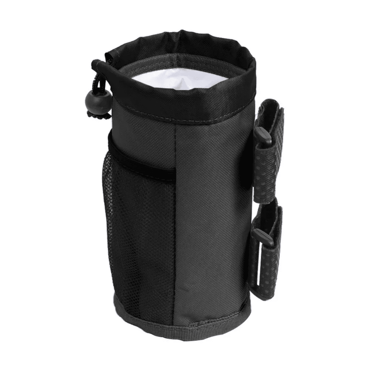 Flaschenhalter Bag Edition in Schwarz in Schrägansicht