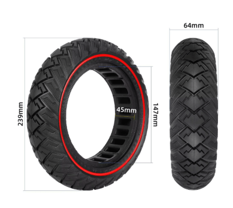 Reifen 10 Zoll Semi-Solid Xiaomi 4 Ultra/4 Lite - Ersatzteil - Wheelyshop