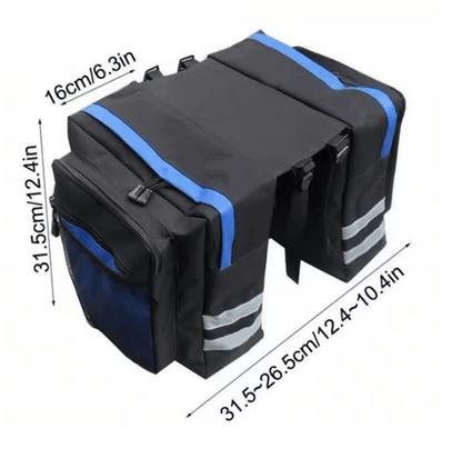 Doppelseitige Gepäckträgertasche für Fahrräder - Zubehör - Wheelyshop