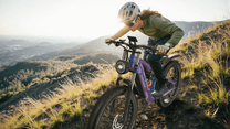 Mann auf dem Duotts E26 Fatbike-E-Bike auf einer Wiese