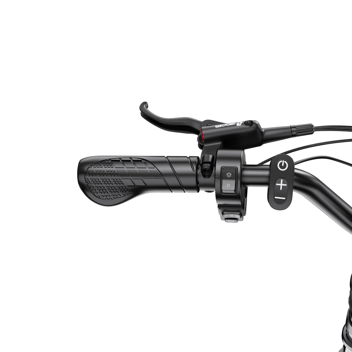 Griff und Bedienelemente am Lenker des Duotts F20