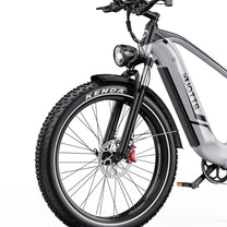 Vorderrad und Gabel des Duotts F26 Lite