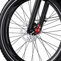 Vorderrad und Gabel des Duotts F26 Lite