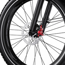 Vorderrad und Gabel des Duotts F26 Lite