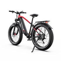 Duotts F26 Lite Fatbike-E-Bike schräg von vorne in Rot
