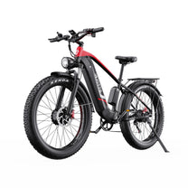 Duotts F26 Fatbike-E-Bike schräg von vorne in Rot