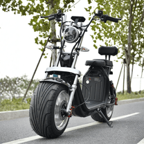 eHoodax X10 City Road E-Scooter von vorne auf der Straße