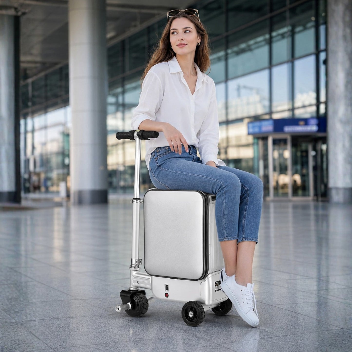 Elektrischer fahrbarer Koffer – AeroDrive Edition - Fahrbarer Koffer - Wheelyshop