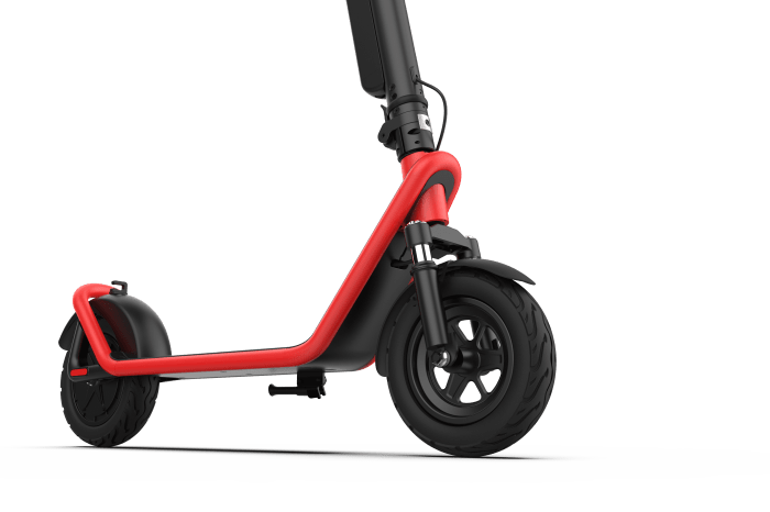 Hinterrad des HX X11 in Rot