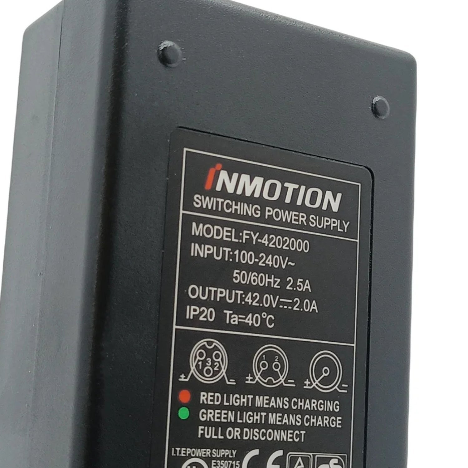 Laddare InMotion P1 / P1F / P1D / P2 / L8 / L8F - Reservdel - Wheelyshop